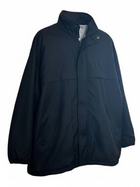 Perry Ellis Lined Full Zip Windbreaker With Hood